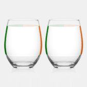 Verre À Vin Sans Pied Drapeau irlandais enchevêtré (Gauche)