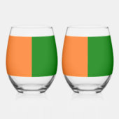 Verre À Vin Sans Pied Drapeau irlandais enchevêtré (Droite)