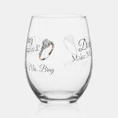 Verre À Vin Sans Pied Drôle  Est-ce que ça me donne l'air engagé ? (Gauche)