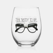 Verre À Vin Sans Pied Drôle Parler Nerdy 🍷 (Verso)