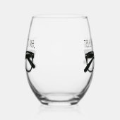 Verre À Vin Sans Pied Drôle Parler Nerdy 🍷 (Gauche)