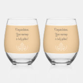 Verre a vin sans pied du 50e anniversaire (Verso)