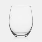 Verre À Vin Sans Pied Écriture Élégante pour Enterrement de Vie de Jeune (Gauche)