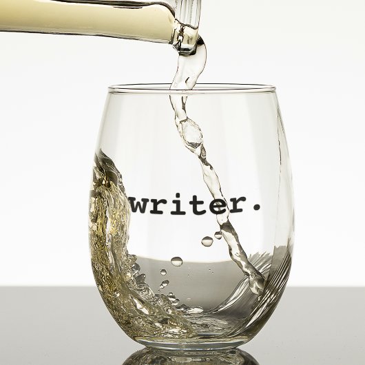 Verre À Vin Sans Pied Écrivain