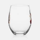 Verre À Vin Sans Pied Elegant Art Deco couple customizable (Droite)