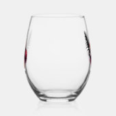 Verre À Vin Sans Pied Elegant Art Deco lady customizable  (Droite)