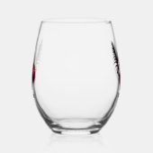 Verre À Vin Sans Pied Elegant Art Deco lady customizable  (Gauche)