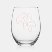 Verre À Vin Sans Pied Elégant Be Joyful Holiday Design (Verso)
