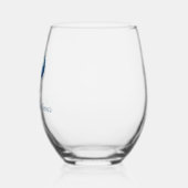 Verre À Vin Sans Pied Elégant Bleu Ornements de Noël Société Fête (Gauche)