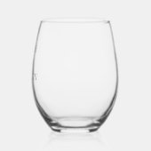 Verre À Vin Sans Pied Élégant cadeau Mariage simple Keepsaké (Gauche)