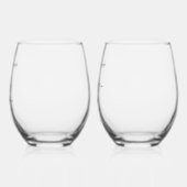 Verre À Vin Sans Pied Élégant Mariage d'accolade florale (Gauche)