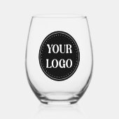 Verre À Vin Sans Pied élégant, moderne, raffiné et éditable. (Recto)