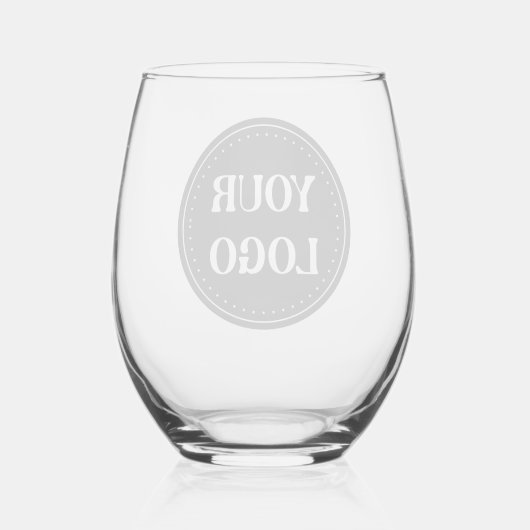 Verre À Vin Sans Pied élégant, moderne, raffiné et éditable. (Verso)