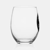 Verre À Vin Sans Pied élégant, moderne, raffiné et éditable. (Droite)