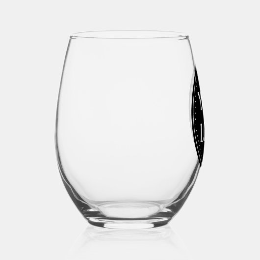 Verre À Vin Sans Pied élégant, moderne, raffiné et éditable. (Droite)