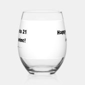 Verre À Vin Sans Pied Elégant Sipping in in 21 like Fine Wine Birthday (Gauche)