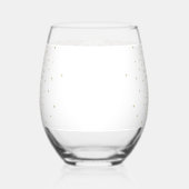 Verre À Vin Sans Pied Elégante conception de points Mandala Or (Gauche)