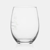 Verre À Vin Sans Pied Élégante Fête de Fiançailles à l'aquarelle Eucalyp (Gauche)