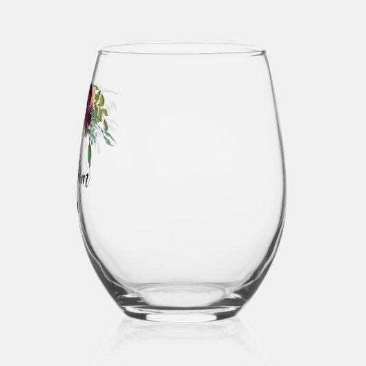 Verre À Vin Sans Pied Élégante Meilleure Maman Jamais (Gauche)