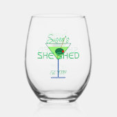 Verre À Vin Sans Pied Elle Shed Fun Martini Drinkware (Recto)