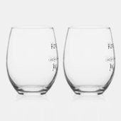 Verre À Vin Sans Pied En retard, c'est mon Cardio (Droite)