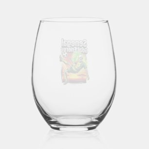 Verre À Vin Sans Pied Énergie de but Sénégal Skeleton Striker Nations Cr