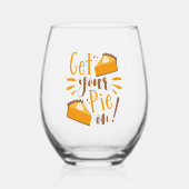 Verre À Vin Sans Pied Enfile Ta Pie ! (Recto)