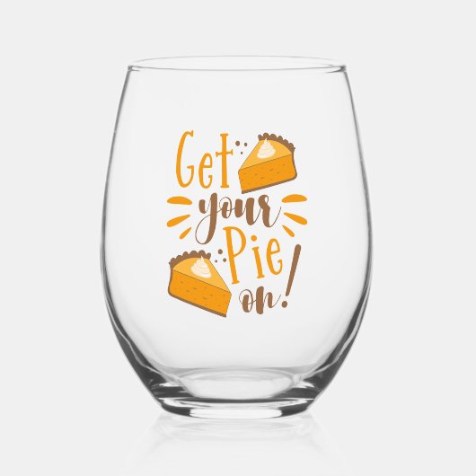 Verre À Vin Sans Pied Enfile Ta Pie ! (Recto)