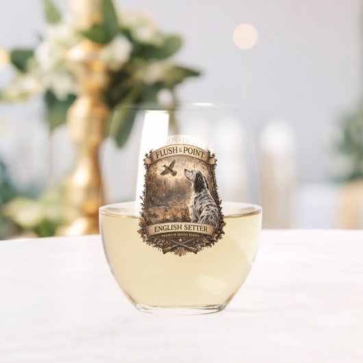Verre À Vin Sans Pied English Setters (Insitu (Mariage))