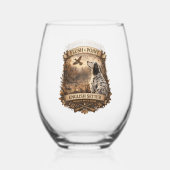 Verre À Vin Sans Pied English Setters (Recto)