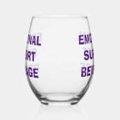 Verre À Vin Sans Pied Ensemble de boissons de support émotionnel (Gauche)