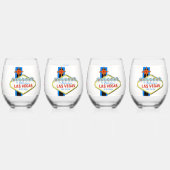 Verre À Vin Sans Pied Ensemble de boissons Las Vegas (Dos)