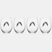 Verre À Vin Sans Pied Ensemble de verrerie (Dos)