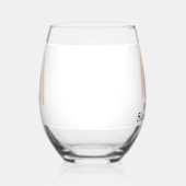 Verre À Vin Sans Pied Ensemble rustique élégant de Baby shower arc-en-ci (Droite)