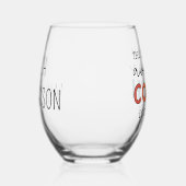 Verre À Vin Sans Pied Entraîneur Personnalisé Drôle Awesome Entraîneur (Droite)