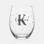 Verre À Vin Sans Pied Entreprise clients monogramme Cadeaux en vrac (Recto)