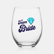 Équipe Bride Vin Stemless