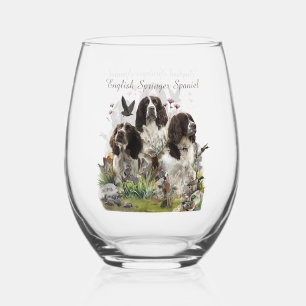 Verre À Vin Sans Pied Espagnol Springer anglais, Art