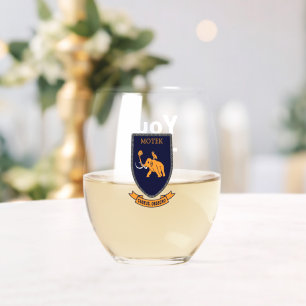 Verre À Vin Sans Pied Essai de certificat d'authenticité M et M