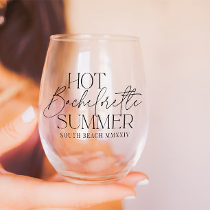 Verre À Vin Sans Pied Été de célibataire chaud Fête de célibataire perso