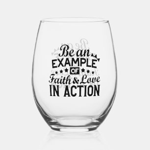Verre À Vin Sans Pied Être un exemple de foi et d'amour en action