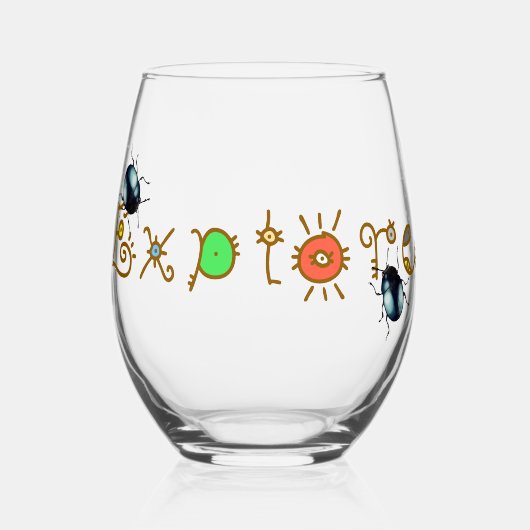 Verre À Vin Sans Pied explorer les bogues (Recto)