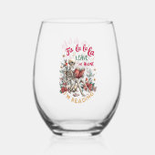 Verre À Vin Sans Pied Fa La La La Leave Me Alone I'm Reading (Recto)