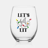 Verre À Vin Sans Pied Faisons un bon Noël (Recto)