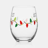 Verre À Vin Sans Pied Faisons un bon Noël (Droite)