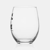 Verre À Vin Sans Pied Faites-moi confiance on peut danser alcool humour (Gauche)