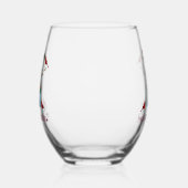 Verre À Vin Sans Pied Fantastique Noël bonhomme de neige (Droite)