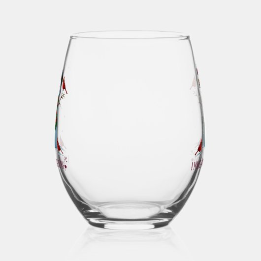 Verre À Vin Sans Pied Fantastique Noël bonhomme de neige (Droite)