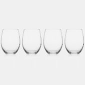 Verre À Vin Sans Pied FEELIN’ BOOvy ! Lunettes de vin 16oz sans style (Droite)