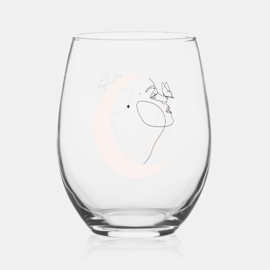 Verre À Vin Sans Pied Femme (Recto)